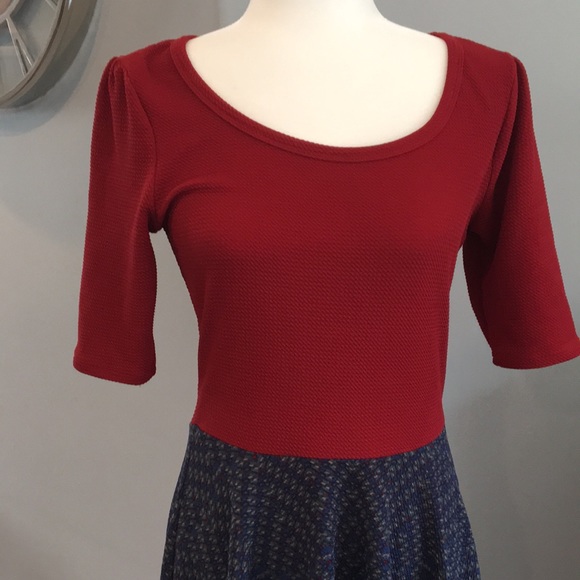 LuLaRoe Nicole Color Block Dress – M - Picture 6 of 7